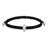 Evil Eye with Enamel Matt Rope Bracelet BR-306-RO-GP